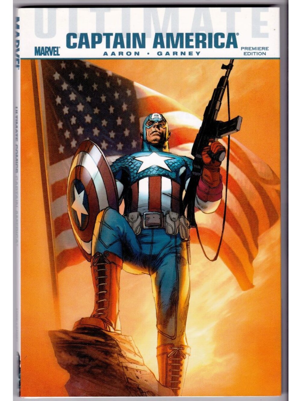 Ultimate Captain America HC Dust Jacket 1st Printing 2011 Marvel Aaron Garney